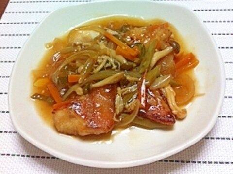 赤魚の野菜あんかけ♪ピリ辛甘酢☆